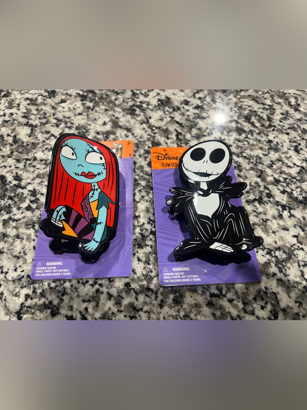 Disney The Nightmare Before Christmas Sally & Jack Hair Clips
